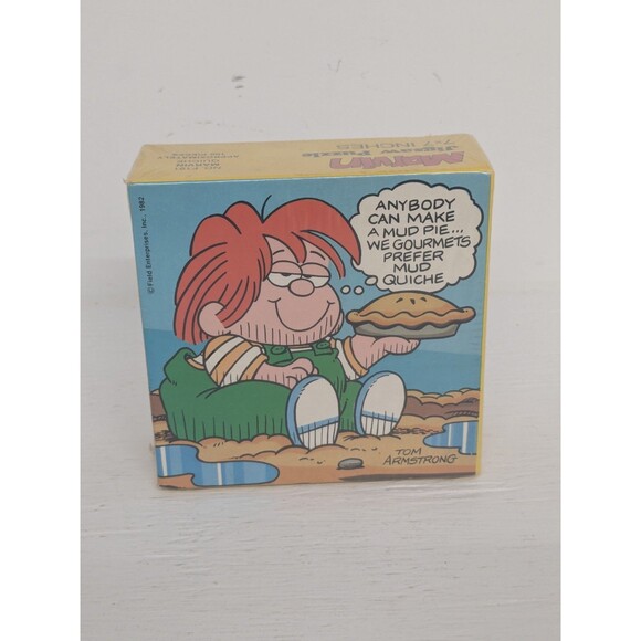 Sealed Mud Pie 7x7 Vintage Puzzle MARVIN 1982 Tom Armstrong Cartoon Funny - Picture 1 of 3